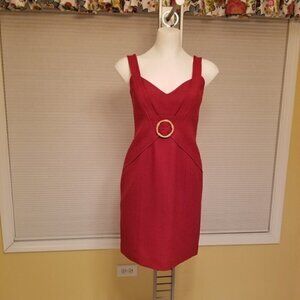 David Meister Red dress (2)